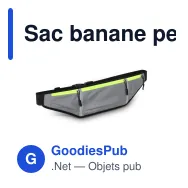 Sac banane personnalisable réfléchissant en polyester avec logo - Sifan - Miniature 2