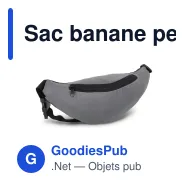 Sac banane personnalisable réfléchissant en R-PET avec logo - Zola - Miniature 2