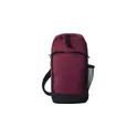 Variante rouge - Sac bandoulière personnalisable en polyester avec logo - Brandon