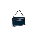 Variante Bleu foncé - Sac isotherme bandoulière personnalisable 30,5 x 19 cm avec logo - Polyester