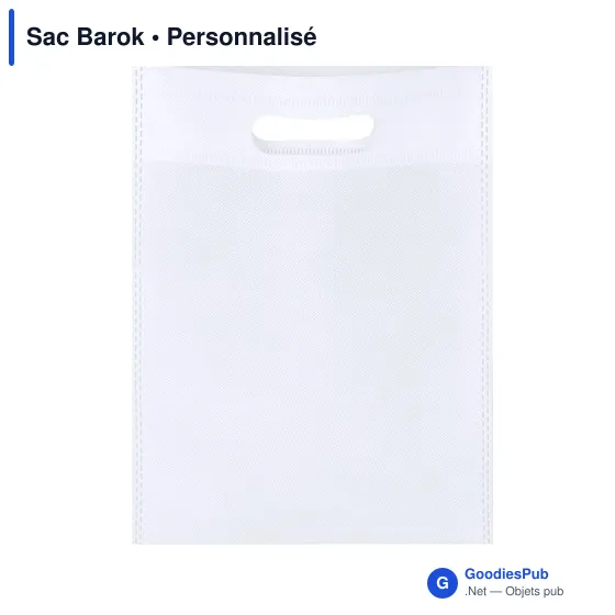 Sac non-tissé personnalisable Barok avec logo - Accessoire B2B - Image 1