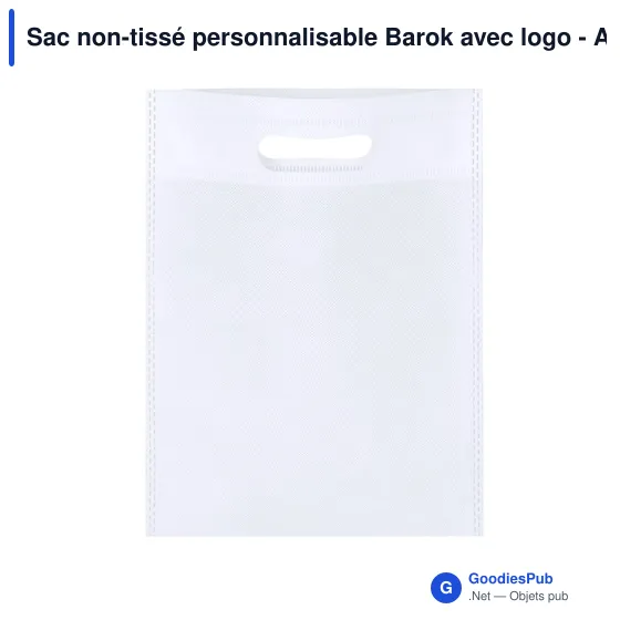 Sac non-tissé personnalisable Barok avec logo - Accessoire B2B - Image 4