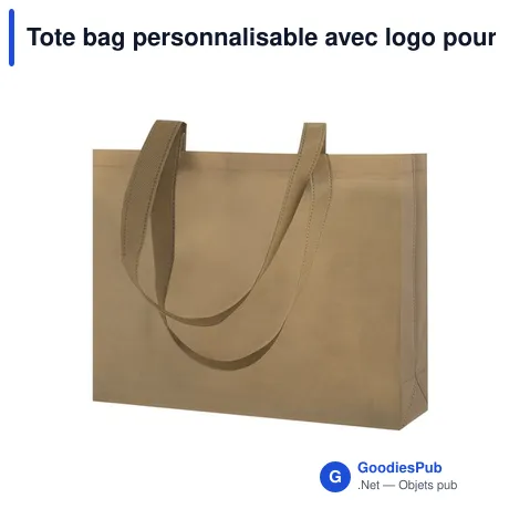Tote bag personnalisable avec logo pour entreprises
