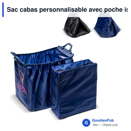 Sac cabas personnalisable avec poche isotherme 41 x 33 x 28 cm avec logo - Lord Nelson