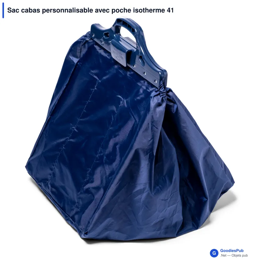 Sac cabas personnalisable avec poche isotherme 41 x 33 x 28 cm avec logo - Lord Nelson - Image 2