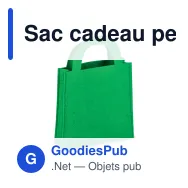 Sac cadeau personnalisable en feutre 15 x 21 cm avec logo - Petit format - Miniature 3