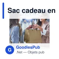 Sac cadeau en papier FSC personnalisable 40 x 30 cm avec logo - Format paysage - Miniature 2