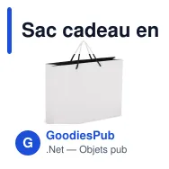 Sac cadeau en papier FSC personnalisable 40 x 30 cm avec logo - Format paysage - Miniature 3