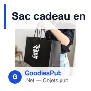 Sac cadeau en papier FSC personnalisable 40 x 30 cm avec logo - Format paysage - Miniature 4