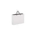 Variante Blanc - Sac cadeau en papier FSC personnalisable 40 x 30 cm avec logo - Format paysage