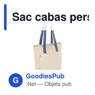 Sac cabas personnalisable en toile recyclée 310 g/m² avec logo - InSideOut Reuuz - Miniature 5