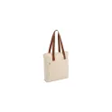 Variante Ecru / Marron - Sac cabas personnalisable en toile recyclée 310 g/m² avec logo - InSideOut Reuuz