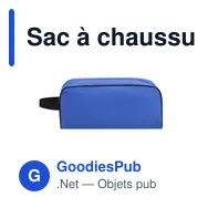 Sac à chaussures personnalisable avec logo - Sac Chaussures Pirlo - Miniature 1