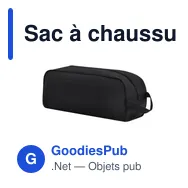 Sac à chaussures personnalisable avec logo - Sac Chaussures Pirlo - Miniature 12
