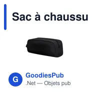 Sac à chaussures personnalisable avec logo - Sac Chaussures Pirlo - Miniature 3