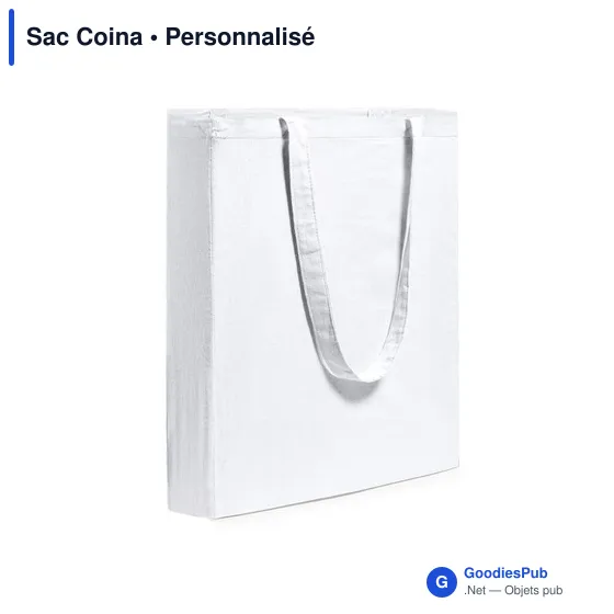 Sac shopping personnalisable Coina avec logo - Rouge - Image 1