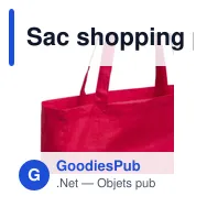 Sac shopping personnalisable Coina avec logo - Rouge - Miniature 12