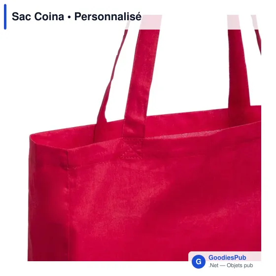 Sac shopping personnalisable Coina avec logo - Rouge - Image 6