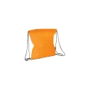 Variante Orange - Sac à dos cordelette personnalisable en non-tissé 75 g/m² avec logo - 37 x 41 cm