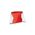 Variante Rouge - Sac à dos cordelette personnalisable en non-tissé 75 g/m² avec logo - 37 x 41 cm