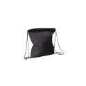 Variante Noir - Sac à dos cordelette personnalisable en non-tissé 75 g/m² avec logo - 37 x 41 cm