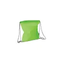 Variante Vert clair - Sac à dos cordelette personnalisable en non-tissé 75 g/m² avec logo - 37 x 41 cm