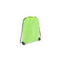 Variante Vert clair - Sac à cordon personnalisable premium en polyester avec logo - Premium