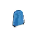Variante Bleu - Sac à cordon personnalisable premium en polyester avec logo - Premium