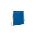 Variante Bleu - Sac à dos cordelettes personnalisable en coton OEKO-TEX® 35x45 cm avec logo - Couleurs