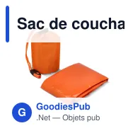 Sac de couchage d'urgence personnalisable thermique avec logo - Survie - Miniature 2