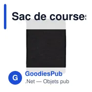 Sac de courses personnalisable en coton OEKO-TEX® 30x40 cm avec logo - Couleurs - Miniature 3