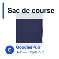Sac de courses personnalisable en coton OEKO-TEX® 30x40 cm avec logo - Couleurs - Miniature 6