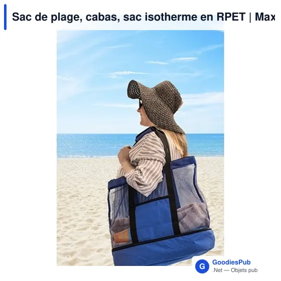 Sac de plage personnalisable avec logo - Maxwell - Image 2