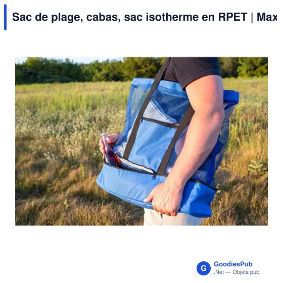 Sac de plage personnalisable avec logo - Maxwell - Image 11