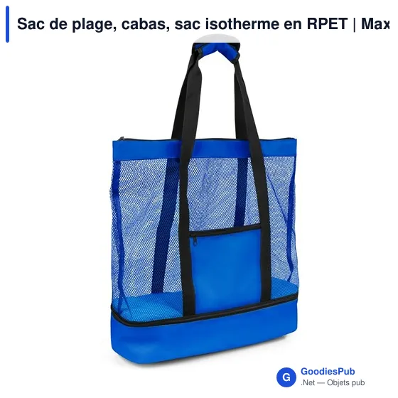 Sac de plage personnalisable avec logo - Maxwell - Image 12