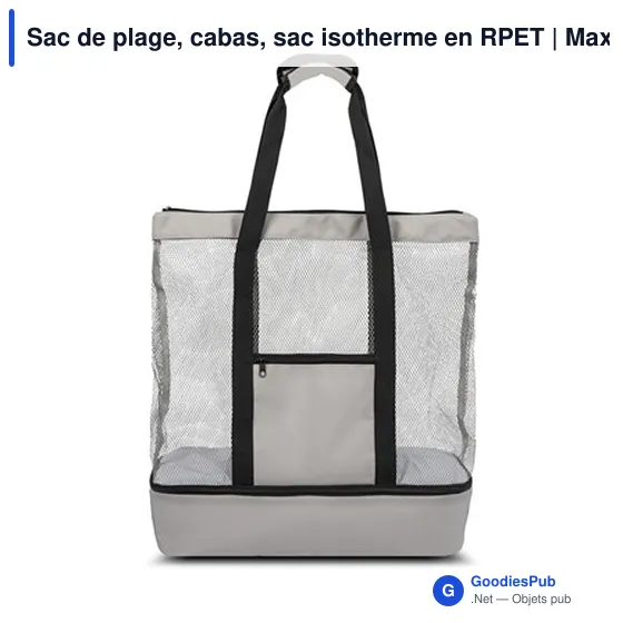 Sac de plage personnalisable avec logo - Maxwell - Image 3