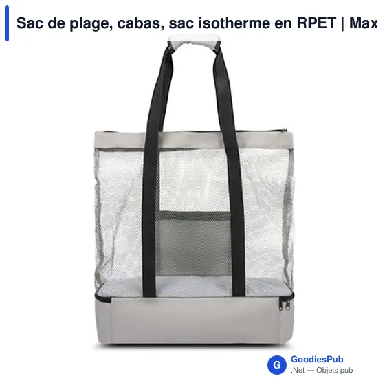 Sac de plage personnalisable avec logo - Maxwell - Image 4