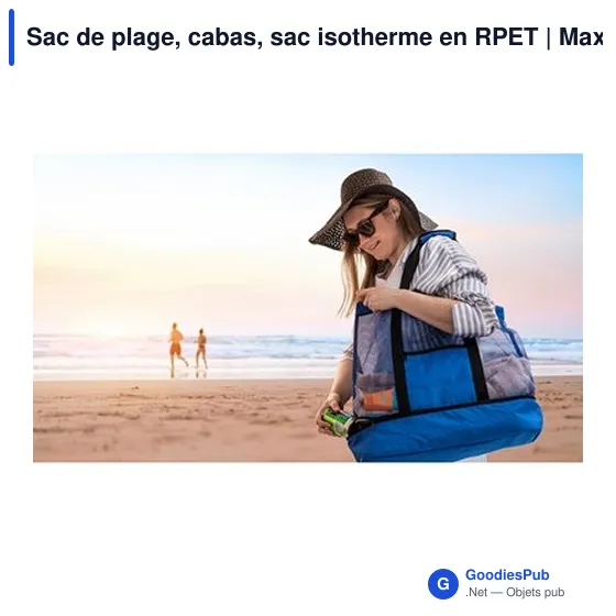Sac de plage personnalisable avec logo - Maxwell - Image 6