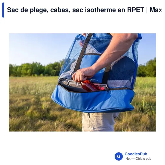 Sac de plage personnalisable avec logo - Maxwell - Image 7