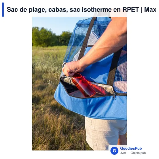 Sac de plage personnalisable avec logo - Maxwell - Image 8