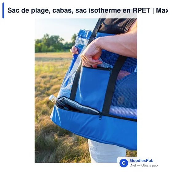 Sac de plage personnalisable avec logo - Maxwell - Image 9
