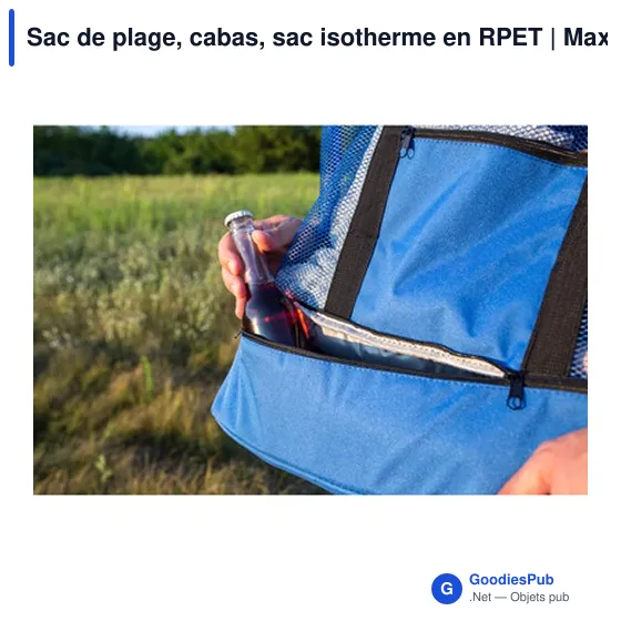 Sac de plage personnalisable avec logo - Maxwell - Image 10