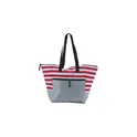 Variante rouge - Sac de plage personnalisable en polyester avec logo - Gaston