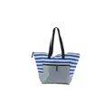 Variante bleu - Sac de plage personnalisable en polyester avec logo - Gaston