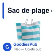 Sac de plage personnalisable Luzia avec logo pour entreprises - Miniature 2