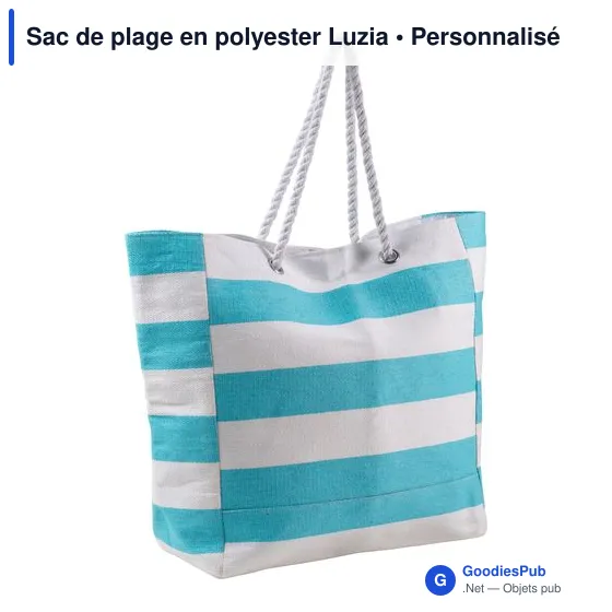 Sac de plage personnalisable Luzia avec logo pour entreprises - Image 2