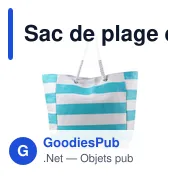 Sac de plage personnalisable Luzia avec logo pour entreprises - Miniature 3