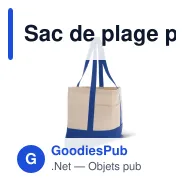 Sac de plage personnalisable en toile de coton OEKO-TEX® 280 g/m² avec logo - Plage - Miniature 2