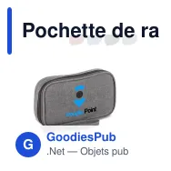 Pochette de rangement personnalisable en rPET 300D avec logo - Kora - Miniature 1
