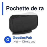Pochette de rangement personnalisable en rPET 300D avec logo - Kora - Miniature 2